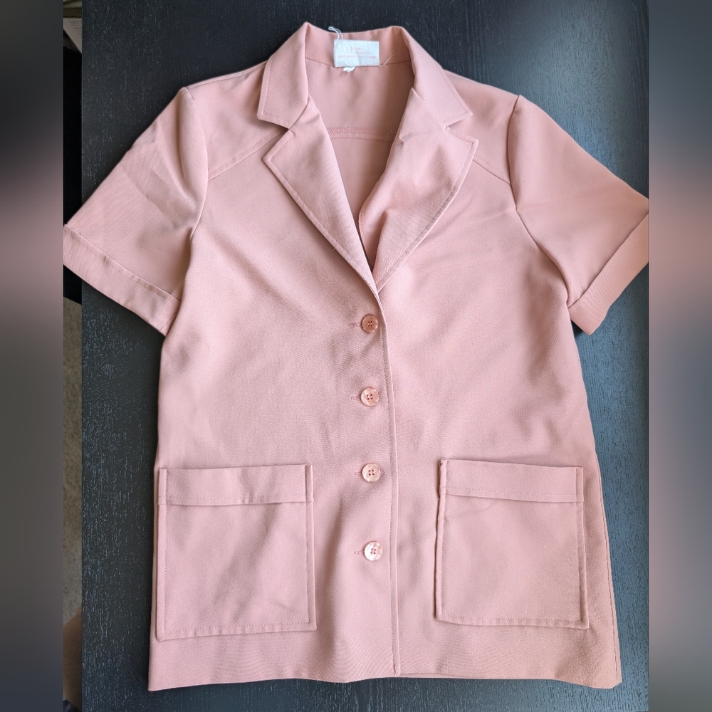 Vintage Pink Leisure Suit Jacket